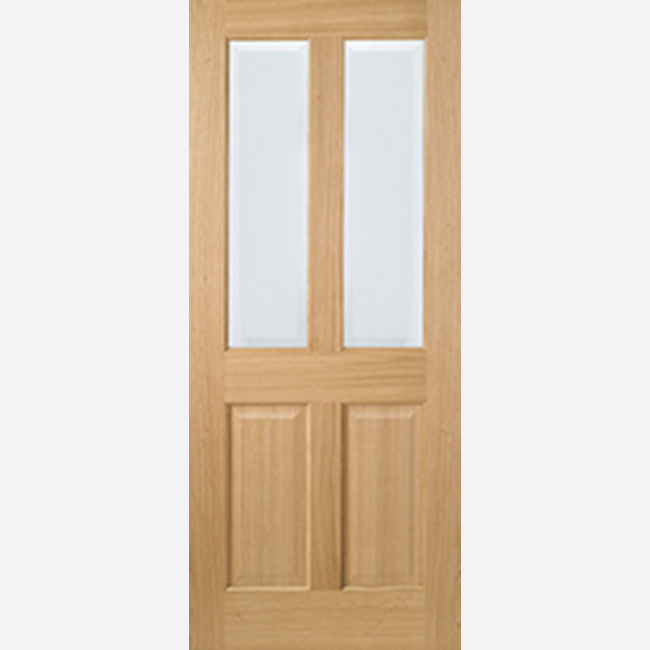 This is an image showing the LPD - Richmond 2L Unfinished Oak Doors Available to order from T.H. Wiggans Ironmongery in Kendal