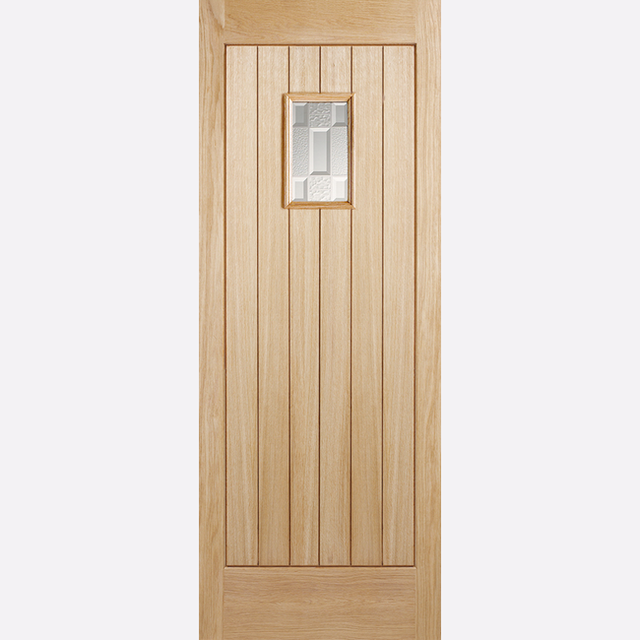 This is an image showing the LPD - Suffolk Unfinished Oak Doors Available to order from T.H. Wiggans Ironmongery in Kendal