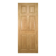 This is an image of Deanta Oxford Prefinished Oak Doors available to order from T.H. Wiggans Ironmongery in Kendal