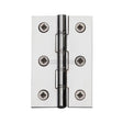 This is an image of a Heritage Brass - Hinge Brass with Phosphor Washers 3" x 2" Polished Chrome Finish, pr88-400-pc that is available to order from T.H Wiggans Ironmongery in Kendal.