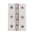 This is an image of a Heritage Brass - Hinge Brass with Phosphor Washers 3" x 2" Satin Nickel Finish, pr88-400-sn that is available to order from T.H Wiggans Ironmongery in Kendal.