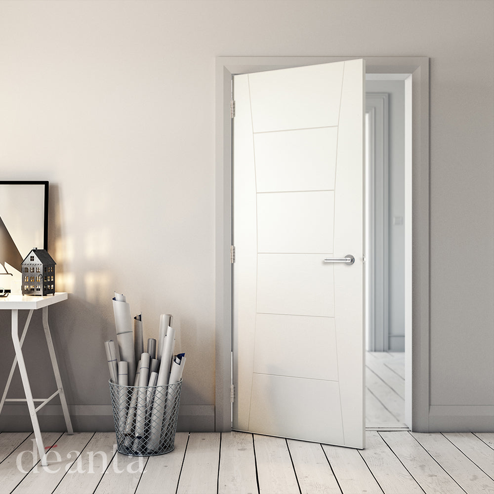 Deanta Pamplona White Primed Doors