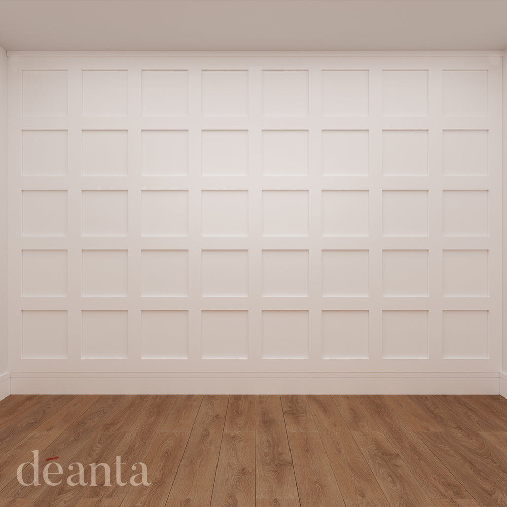 Deanta Shaker White Primed Wall Panelling