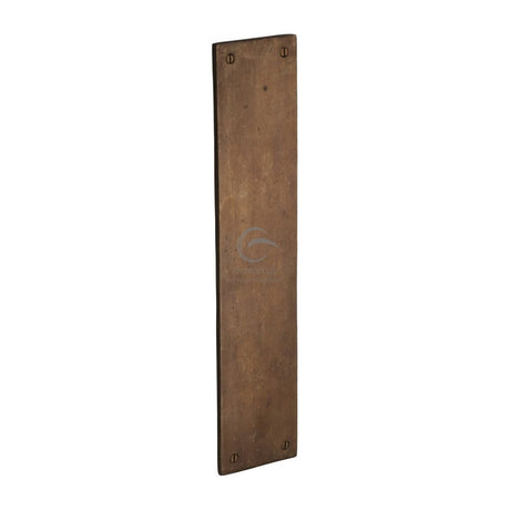 This is an image of a M.Marcus - Rustic Light Bronze Fingerplate**Discontinued**, rbl431 that is available to order from T.H Wiggans Ironmongery in Kendal.