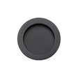 This is an image of a M.Marcus - SLD Round Flush Pull Pair Black Matt, rd2322-blk that is available to order from T.H Wiggans Ironmongery in Kendal.