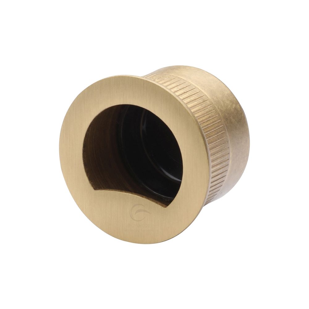 This is an image of a M.Marcus - SLD Pull Ring Each Satin Brass, rd373-sb that is available to order from T.H Wiggans Ironmongery in Kendal.