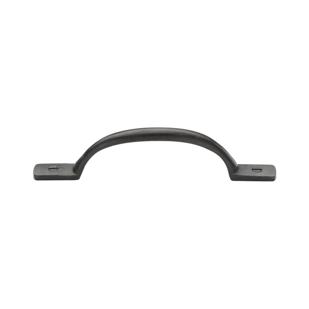 This is an image of a M.Marcus - Rustic Dark Bronze Cabinet Pull Russell Design 152mm, rdb1090-158 that is available to order from T.H Wiggans Ironmongery in Kendal.