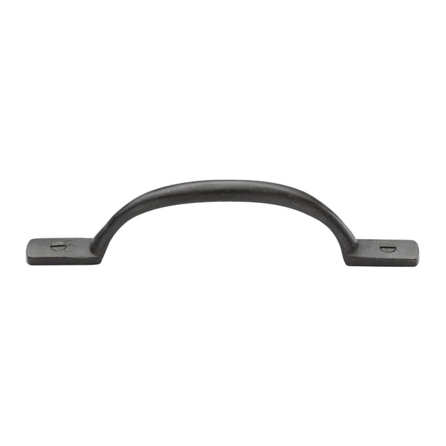 This is an image of a M.Marcus - Rustic Dark Bronze Cabinet Pull Russell Design 203mm, rdb1090-203 that is available to order from T.H Wiggans Ironmongery in Kendal.