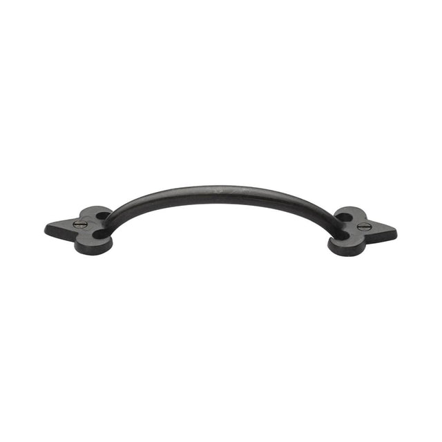 This is an image of a M.Marcus - Rustic Dark Bronze Cabinet Pull Fleur-de-lys Design 152mm, rdb1092-152 that is available to order from T.H Wiggans Ironmongery in Kendal.