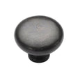 This is an image of a M.Marcus - Rustic Dark Bronze Cabinet Knob Round Design 38mm, rdb117-38 that is available to order from T.H Wiggans Ironmongery in Kendal.