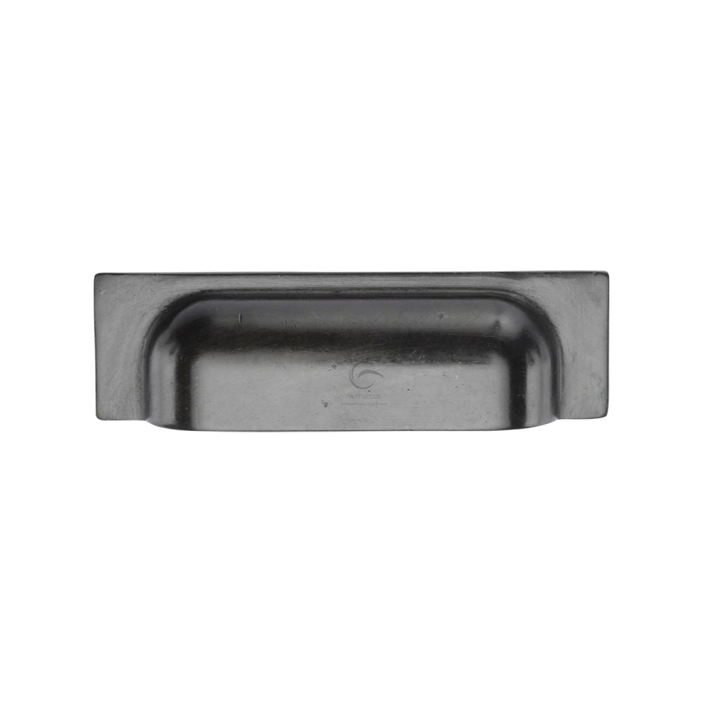 This is an image of a M.Marcus - Rustic Dark Bronze Cabinet Pull Military Design 76/96mm, rdb1720-76-96 that is available to order from T.H Wiggans Ironmongery in Kendal.