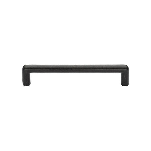 This is an image of a M.Marcus - Rustic Dark Bronze Cabinet Pull D Shaped 96mm, rdb331-96 that is available to order from T.H Wiggans Ironmongery in Kendal.