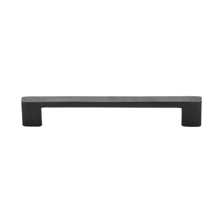 This is an image of a M.Marcus - Rustic Dark Bronze Cabinet Pull Metro Design 160mm CTC, rdb337-160 that is available to order from T.H Wiggans Ironmongery in Kendal.