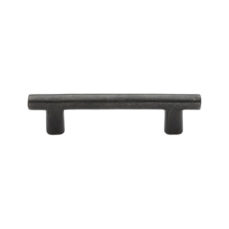 This is an image of a M.Marcus - Rustic Dark Bronze Cabinet Pull Round T-Bar Design 96mm CTC, rdb361-96 that is available to order from T.H Wiggans Ironmongery in Kendal.