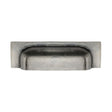 This is an image of a M.Marcus - Rustic Pewter Cabinet Pull Military Design 76/96mm, rpw1720-76-96 that is available to order from T.H Wiggans Ironmongery in Kendal.