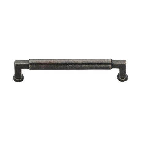 This is an image of a M.Marcus - Rustic Pewter Cabinet Pull Bauhaus Design 160mm CTC, rpw3312-160 that is available to order from T.H Wiggans Ironmongery in Kendal.