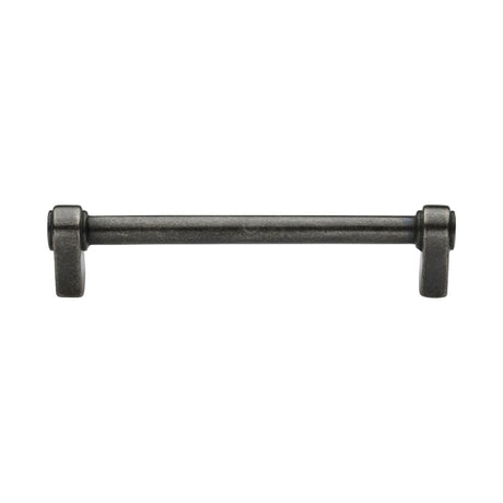 This is an image of a M.Marcus - Rustic Pewter Cabinet Pull Ironbridge Design 160mm CTC, rpw3325-160 that is available to order from T.H Wiggans Ironmongery in Kendal.