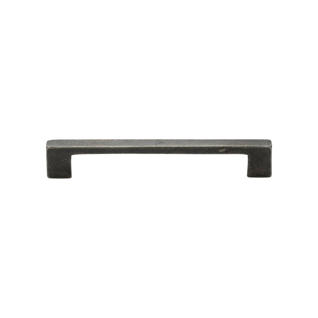 This is an image of a M.Marcus - Rustic Pewter Cabinet Pull Metro Design 96mm CTC, rpw337-96 that is available to order from T.H Wiggans Ironmongery in Kendal.