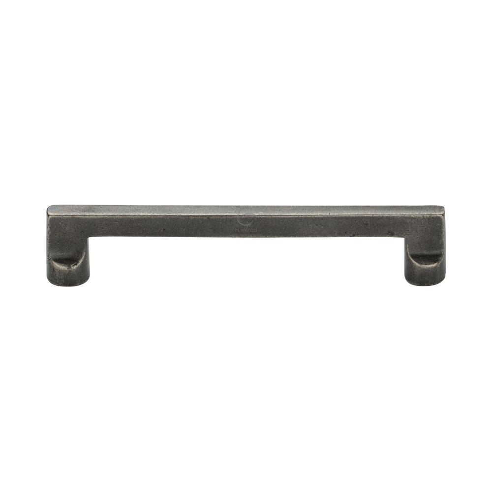 This is an image of a M.Marcus - Rustic Pewter Cabinet Pull Apollo Design 160mm CTC, rpw345-160 that is available to order from T.H Wiggans Ironmongery in Kendal.