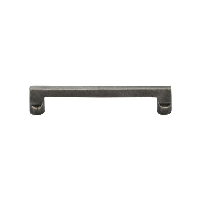 This is an image of a M.Marcus - Rustic Pewter Cabinet Pull Apollo Design 96mm CTC, rpw345-96 that is available to order from T.H Wiggans Ironmongery in Kendal.