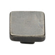 This is an image of a M.Marcus - Rustic Pewter Cabinet Knob Square Design 38mm, rpw3674-38 that is available to order from T.H Wiggans Ironmongery in Kendal.