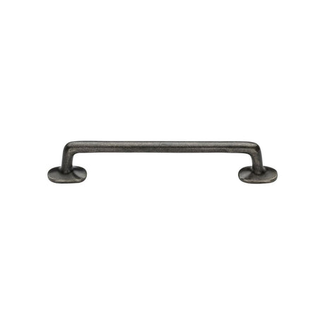 This is an image of a M.Marcus - Rustic Pewter Cabinet Pull Traditional Design 96mm CTC, rpw376-96 that is available to order from T.H Wiggans Ironmongery in Kendal.