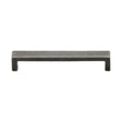 This is an image of a M.Marcus - Rustic Pewter Cabinet Pull Wide Metro Design 160mm CTC, rpw4338-160 that is available to order from T.H Wiggans Ironmongery in Kendal.