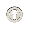 This is an image of a Heritage Brass - Euro Profile Cylinder Escutcheon Polished Nickel Finish, rs2004-pnf that is available to order from T.H Wiggans Ironmongery in Kendal.