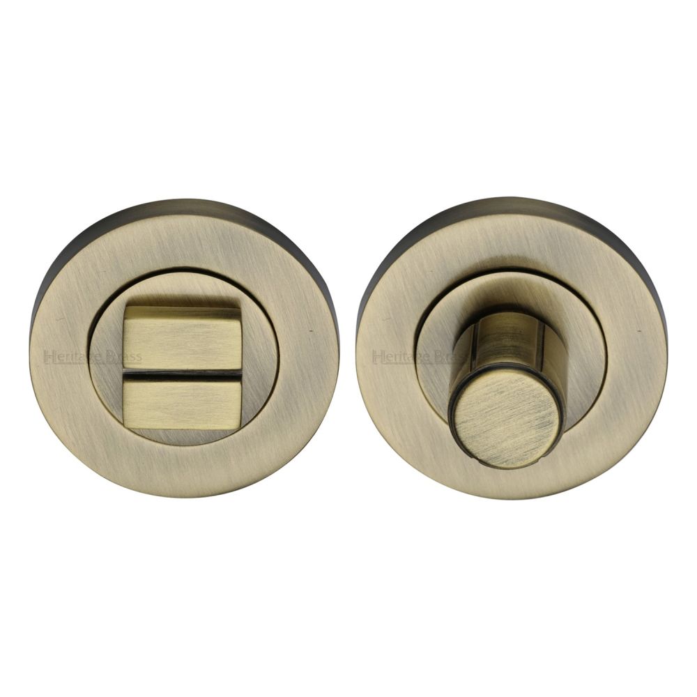 This is an image of a Heritage Brass - Thumbturn & Emergency Release Antique Brass Finish, rs2030-at that is available to order from T.H Wiggans Ironmongery in Kendal.