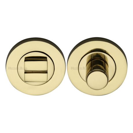 This is an image of a Heritage Brass - Thumbturn & Emergency Release Polished Brass Finish, rs2030-pb that is available to order from T.H Wiggans Ironmongery in Kendal.