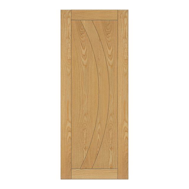 This is an image of Deanta Ravello Prefinished Oak Doors available to order from T.H. Wiggans Ironmongery in Kendal