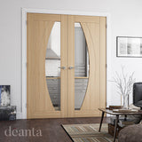 Deanta Ravello Prefinished Oak Clear Glazed Doors