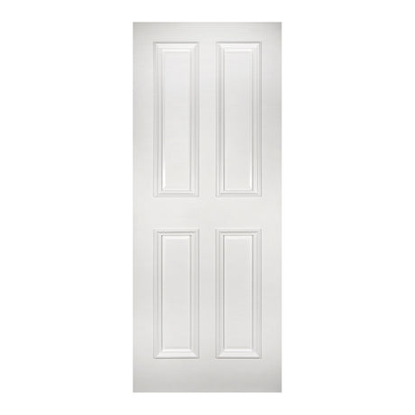 This is an image of Deanta Rochester White Primed Doors available to order from T.H. Wiggans Ironmongery in Kendal