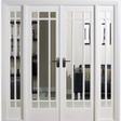 This is an image showing the LPD - Manhattan W6 Primed White Doors Available to order from T.H. Wiggans Ironmongery in Kendal