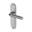 This is an image of a Heritage Brass - Door Handle Lever Latch Saturn Design Apollo Finish, sat1010-ap that is available to order from T.H Wiggans Ironmongery in Kendal.