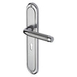 This is an image of a Heritage Brass - Door Handle Lever Lock Saturn Long Design Apollo Finish, sat2000-ap that is available to order from T.H Wiggans Ironmongery in Kendal.