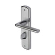 This is an image of a Sorrento - Door Handle for Bathroom Lena Design Apollo Finish, sc-2330-ap that is available to order from T.H Wiggans Ironmongery in Kendal.