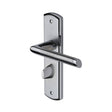 This is an image of a Sorrento - Door Handle for Bathroom Mercury Design Apollo Finish, sc-3530-ap that is available to order from T.H Wiggans Ironmongery in Kendal.