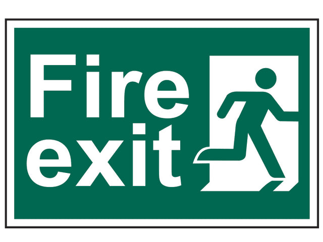 ire Exit Man Running Right - PVC Sign 300 x 200mm