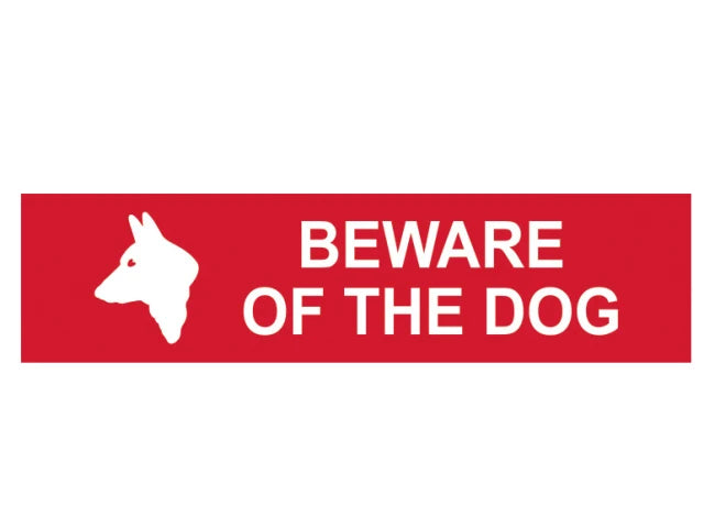 Beware Of The Dog - PVC Sign 200 x 50mm