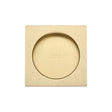 This is an image of a M.Marcus - SLD Square Flush Pull Pair Satin Brass, sq2327-sb that is available to order from T.H Wiggans Ironmongery in Kendal.