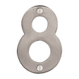 This is an image of a Steel Line Numeral 8 - 3" Steel Line, ss-1560-8-s that is available to order from T.H Wiggans Ironmongery in Kendal.