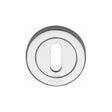 This is an image of a Steel Line Keyhole Escutcheon Stainless Steel Polished Stainless Steel finish, ss-890-p that is available to order from T.H Wiggans Ironmongery in Kendal.