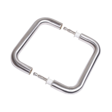 This is an image of a Steel Line Door Pull Handle Back to Back 150mm Satin Stainless Steel finish, ss-d190011-s that is available to order from T.H Wiggans Ironmongery in Kendal.