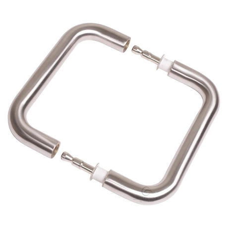 This is an image of a Steel Line Door Pull Handle Back to Back 225mm Satin Stainless Steel finish, ss-d190013-s that is available to order from T.H Wiggans Ironmongery in Kendal.