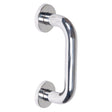 This is an image of a Steel Line Door Pull Handle Bolt Fix 150mm Polished Stainless Steel finish, ss-d220002-p that is available to order from T.H Wiggans Ironmongery in Kendal.