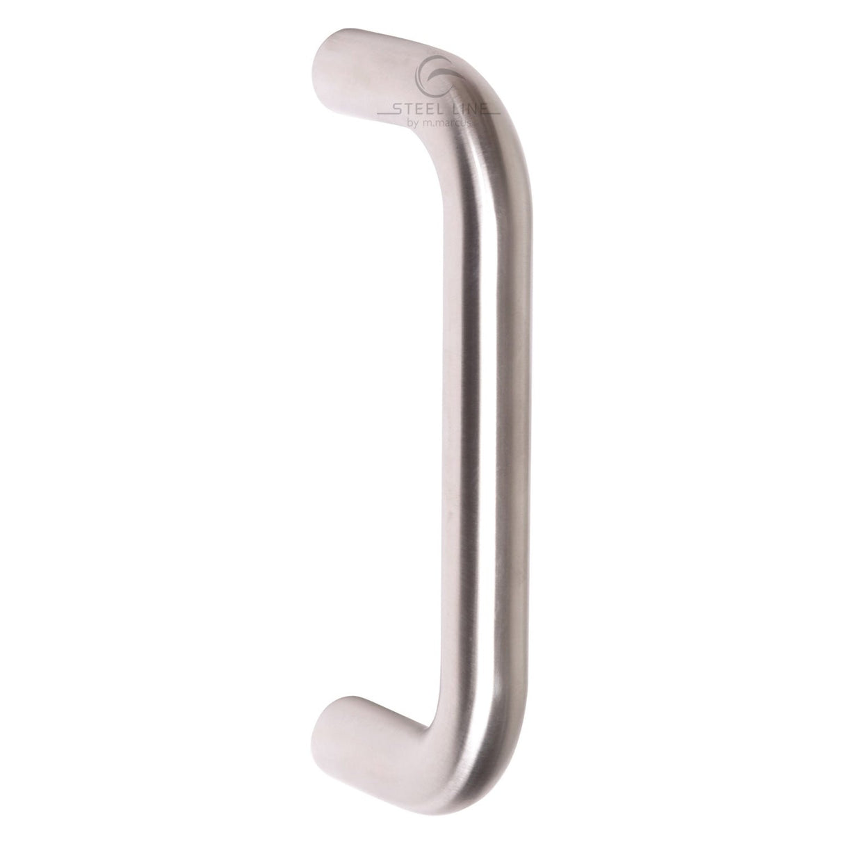 This is an image of a Steel Line Door Pull Handle Bolt Fix 225mm Satin Stainless Steel finish, ss-d220003-s that is available to order from T.H Wiggans Ironmongery in Kendal.