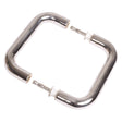 This is an image of a Steel Line Door Pull Handle Back to Back 150mm Polished Stainless Steel finish, ss-d220012-p that is available to order from T.H Wiggans Ironmongery in Kendal.
