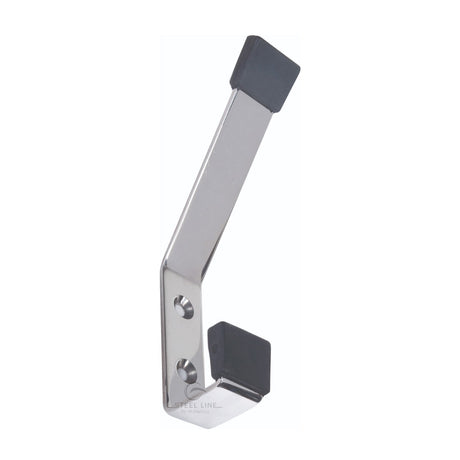 This is an image of a Steel Line Hat &amp; Coat Hook Buffered Polished Stainless Steel finish, ss-hook006-p that is available to order from T.H Wiggans Ironmongery in Kendal.