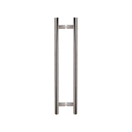 This is an image of a Steel Line T Pull Back to Back 1400mm Satin Stainless Steel finish, ss-t320004r-s that is available to order from T.H Wiggans Ironmongery in Kendal.